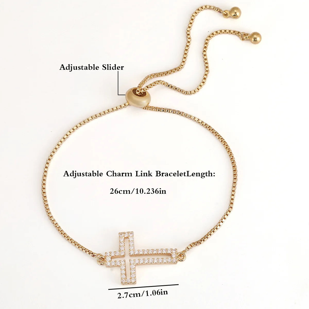 Cross Chain Bracelet