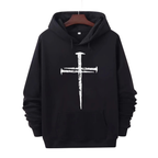 Cross Print Hoodie