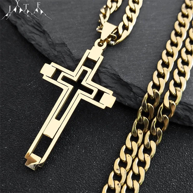 Hip Hop Cross Necklace