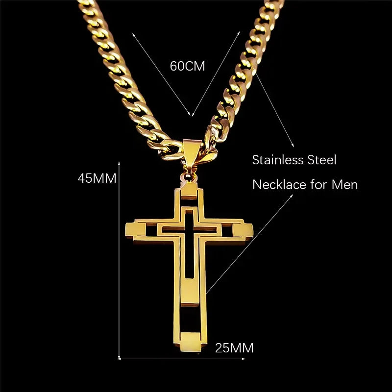 Hip Hop Cross Necklace