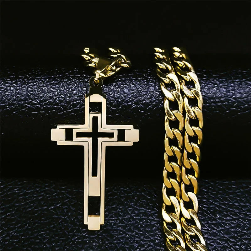 Hip Hop Cross Necklace