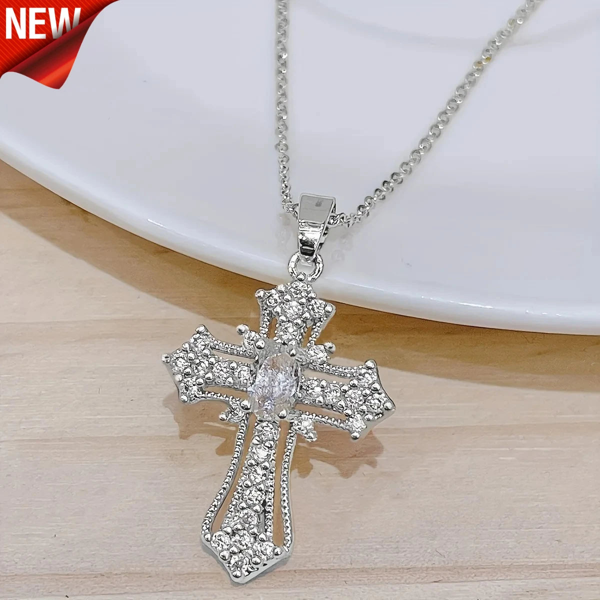 Vintage Cross Necklace