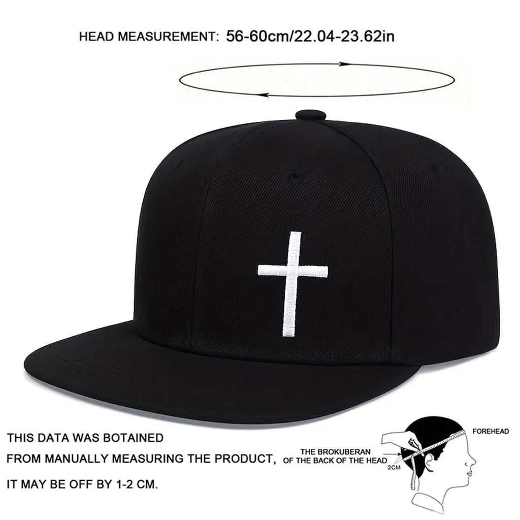 Cross Embroidered Hat