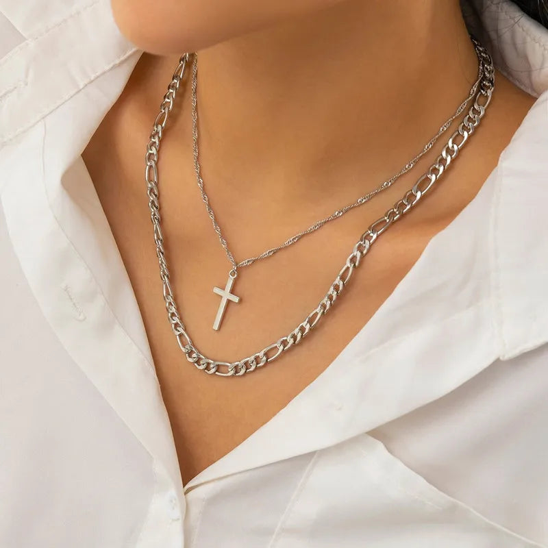 Figaro Cross Necklace