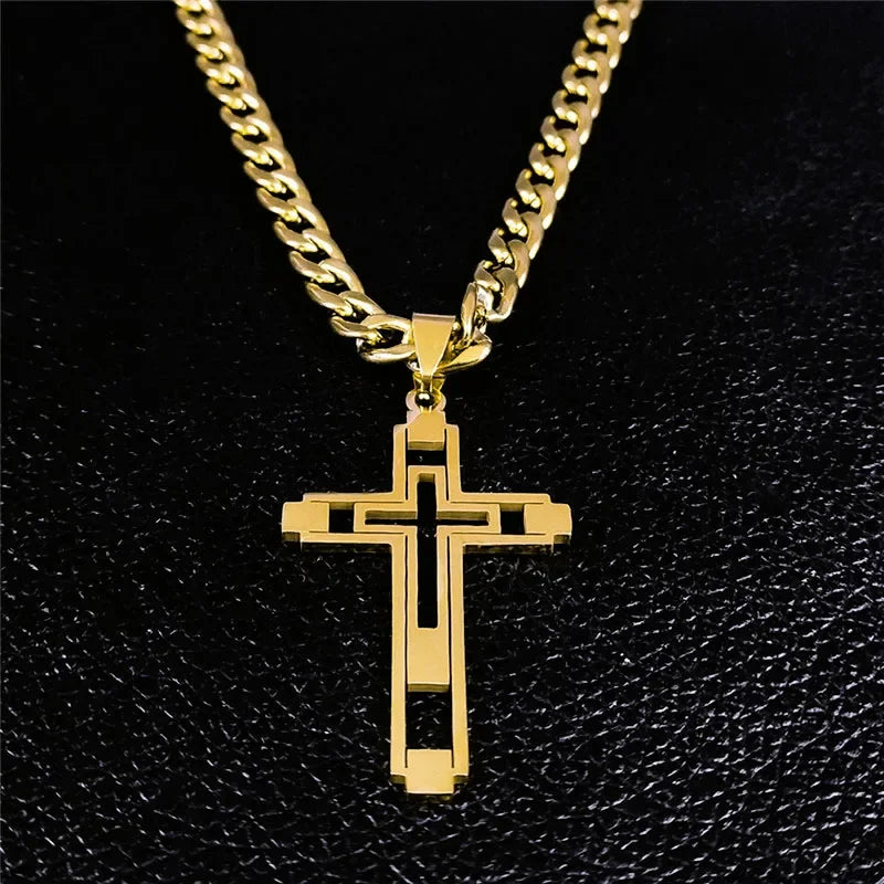 Hip Hop Cross Necklace