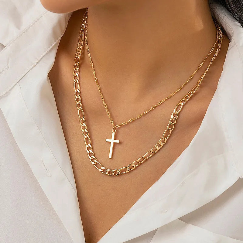 Figaro Cross Necklace