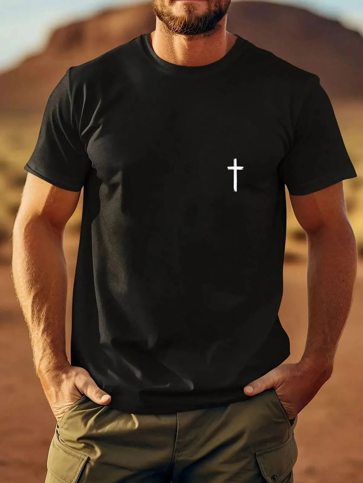 Minimalist Cross Tee
