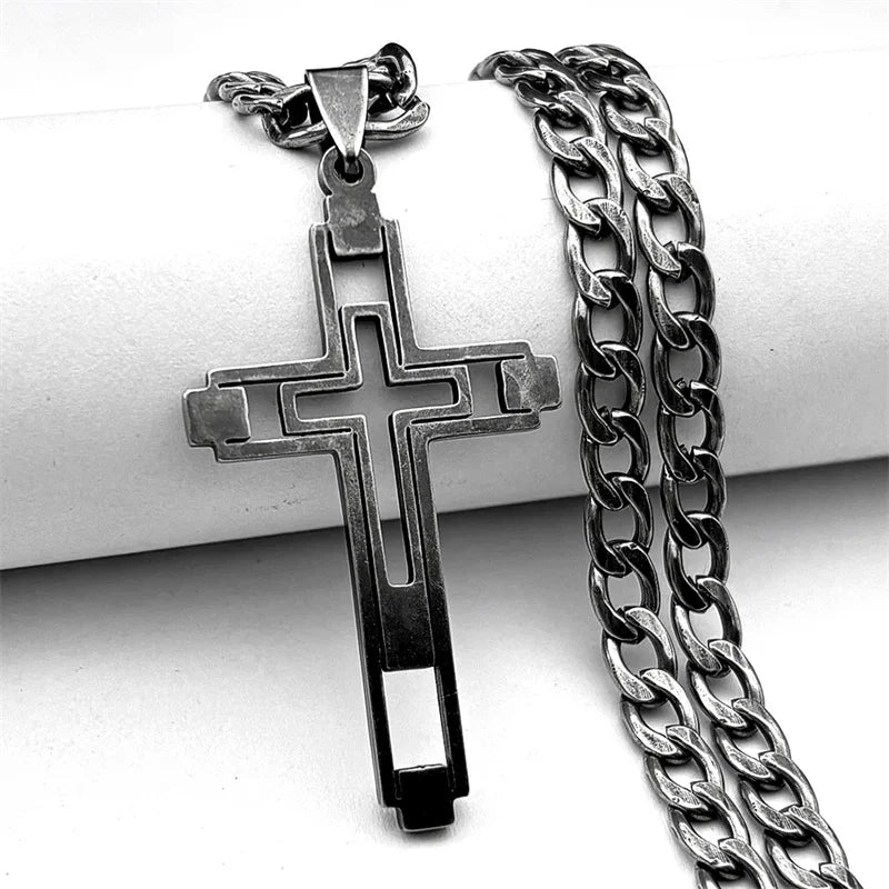 Hip Hop Cross Necklace
